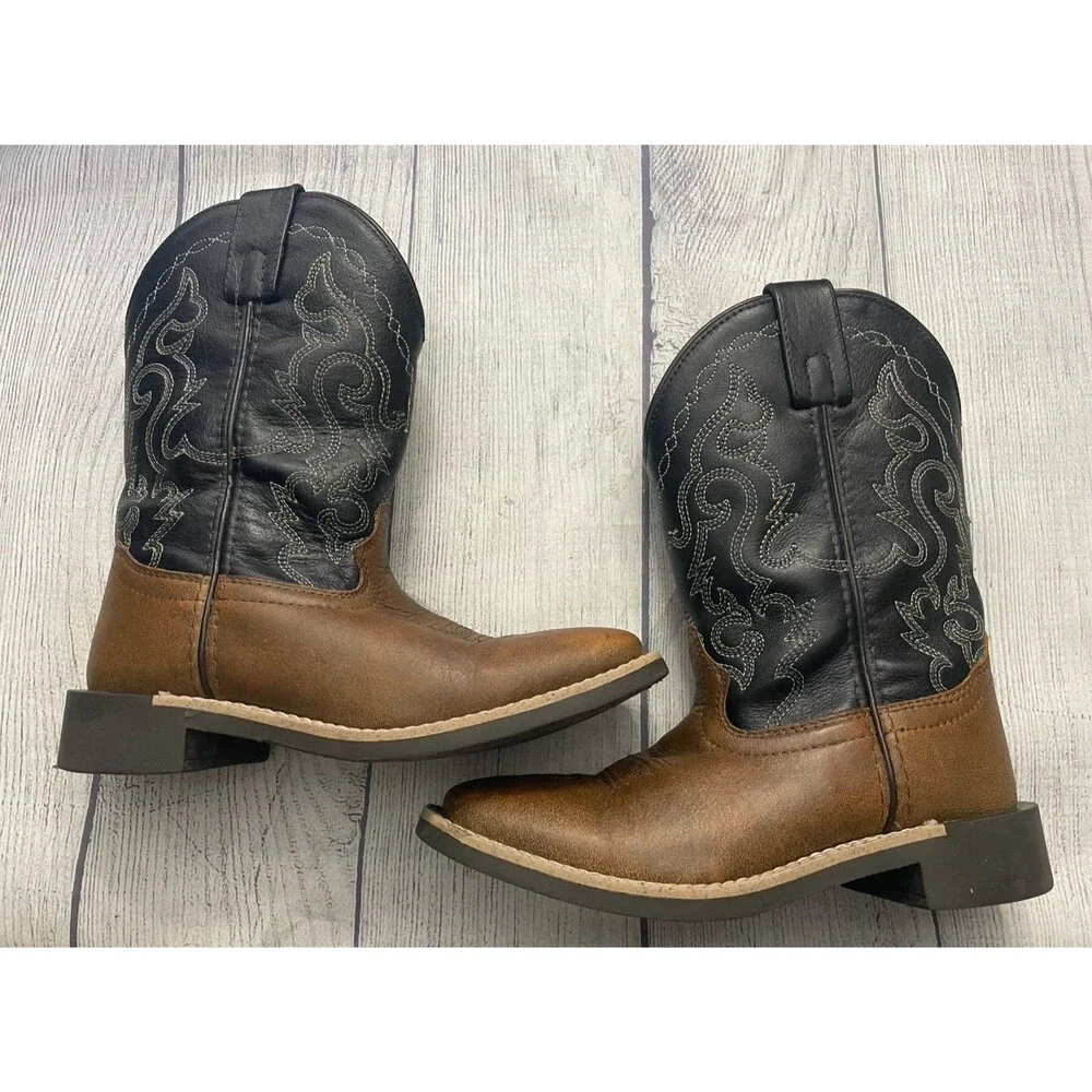 Smoky Mountain Cowboy Cowgirl Boots, Size Youth 1
